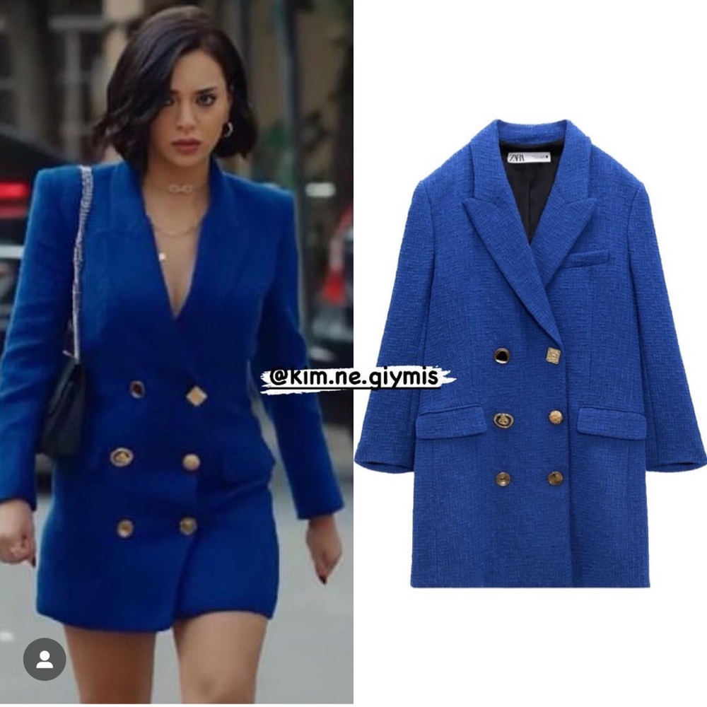 ZARA TEXTURED BLAZER - Picture 4 of 16